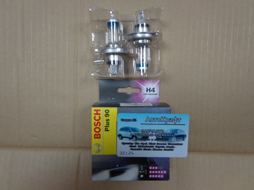 Лампочка H4 12V (комплект) BOSCH