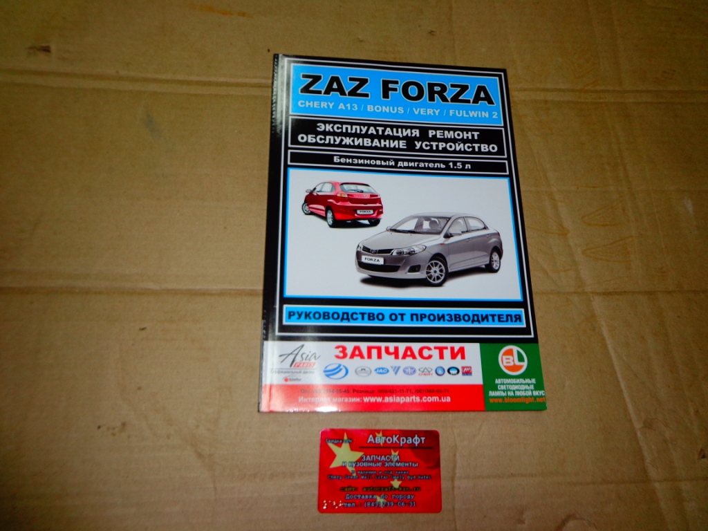 Книга Zaz Forza (Chery A13/Bonus/Very/Fulwin2