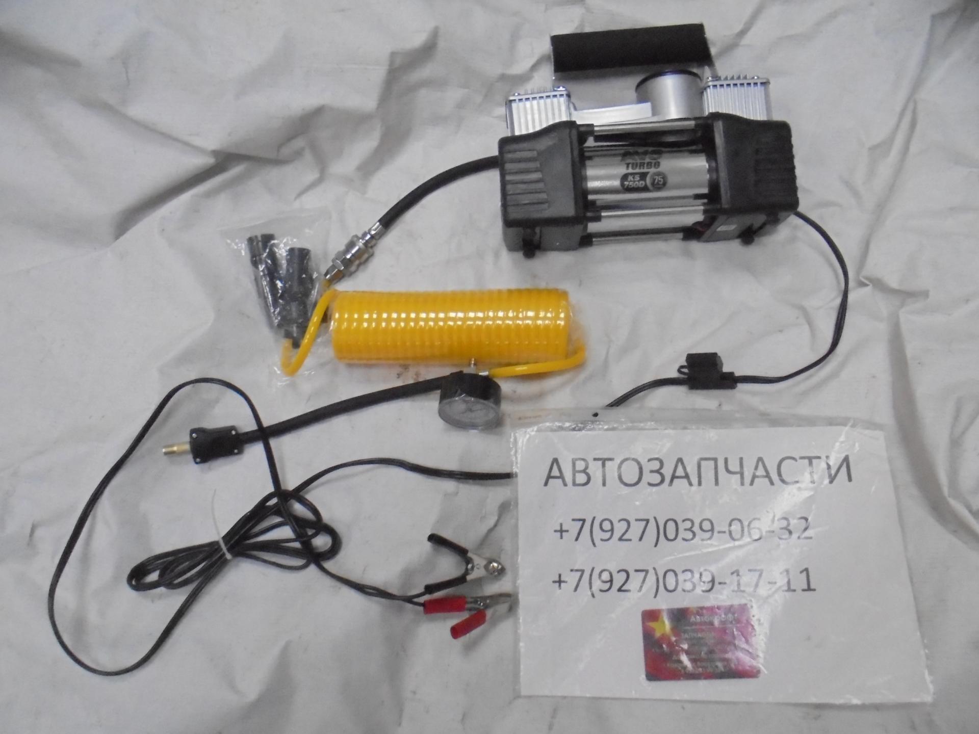 АВТОКОМПРЕССОР 40 л/мин 580 КА Turbo AVS металл, сумка, насадки, пит.прикур до 10 атм. 