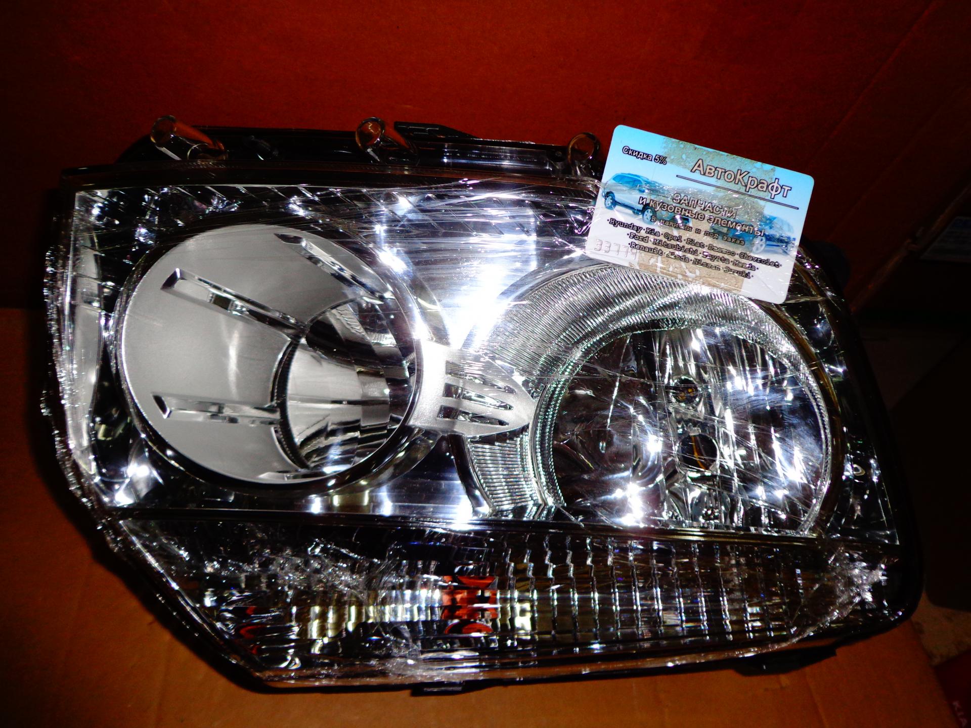 Фара правая хром Renault Duster 260600067R