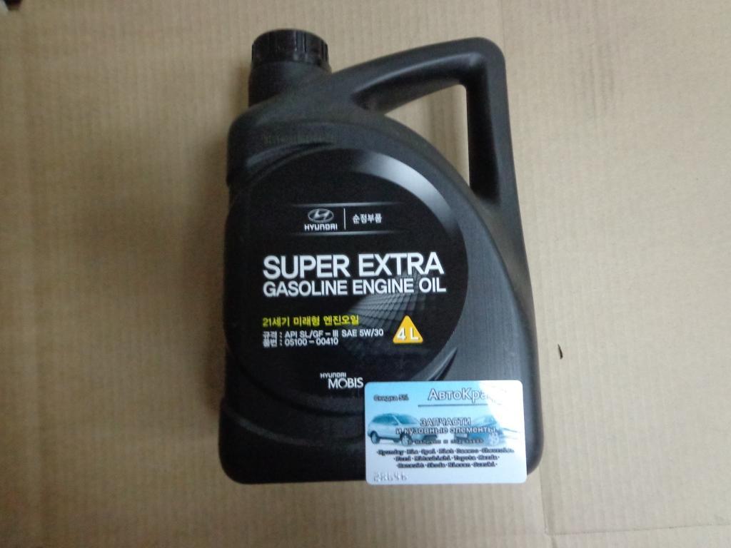Масло моторное синтетическое  Hyundai Super Extra 5W30 4L