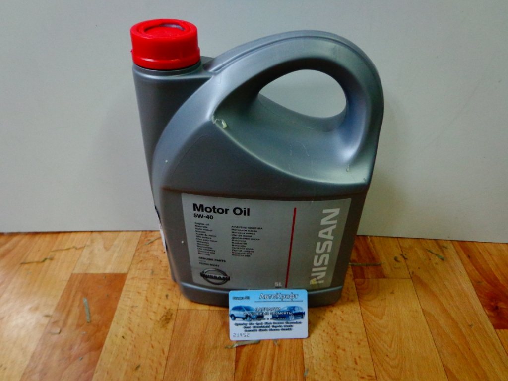 Масло моторное синтетическое 5W-40 NISSAN 5L