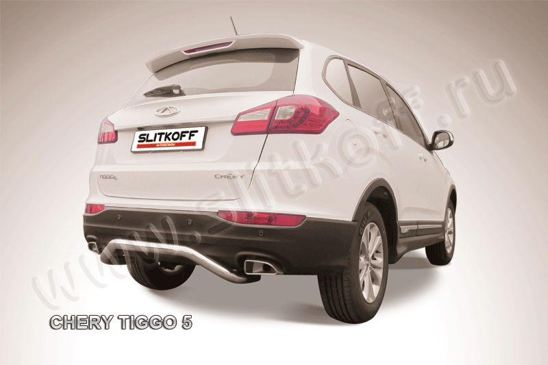 Защита заднего бампера d57 Chery Tiggo 5 CT5-009