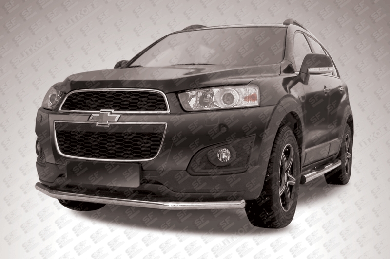 Защита переднего бампера d57 Chevrolet Captiva 2013