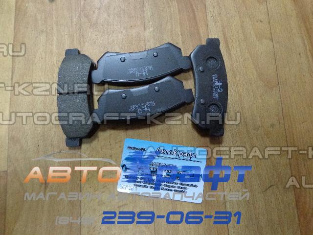 Колодки тормозные задние дисковые Daewoo Gentra  96800089