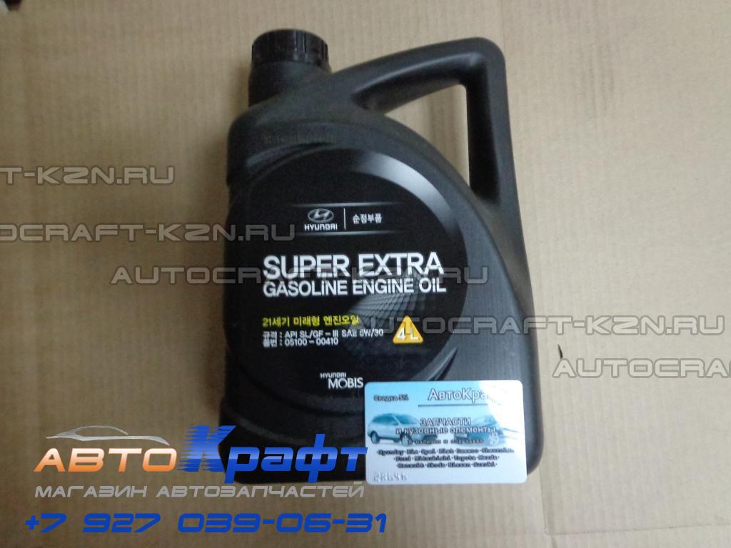 Масло моторное синтетическое Hyundai Super Extra 5W30 4L | Автозапчасти .