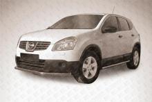 Защита переднего бампера d57 длинная Nissan QASHQAI +2 (2007) NIQ2006